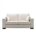 Divano 168×88×86 cm - crema - rivestimento in tessuto e linea compatta per soggiorno